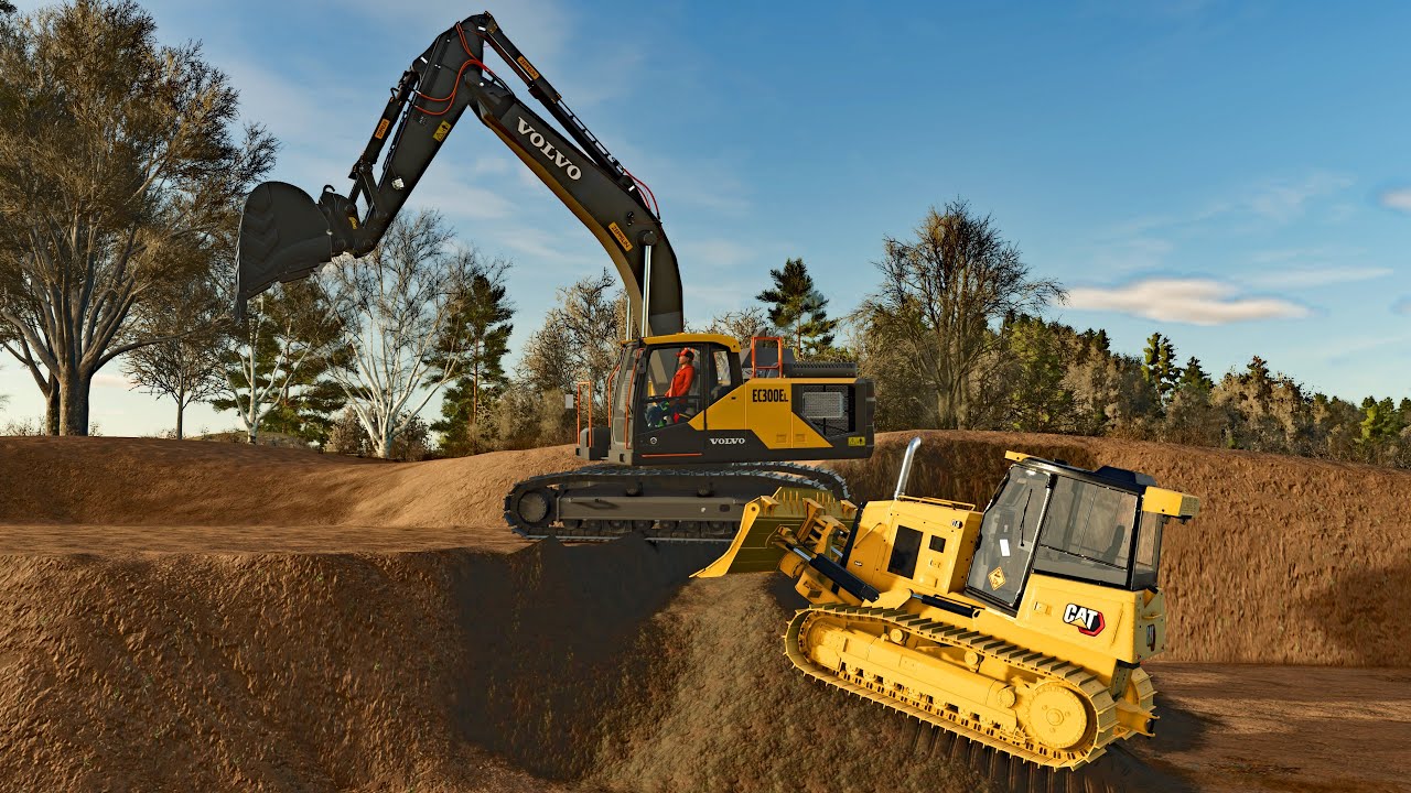 FS25 - Map Hutan Pantai 022 - Forestry, Farming and Construction - LS25