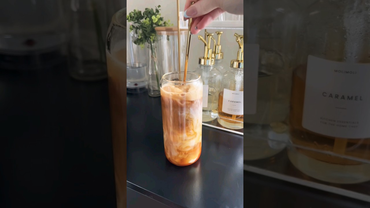 Nespresso Salted Caramel Latte w/ Coconut #icedcoffee