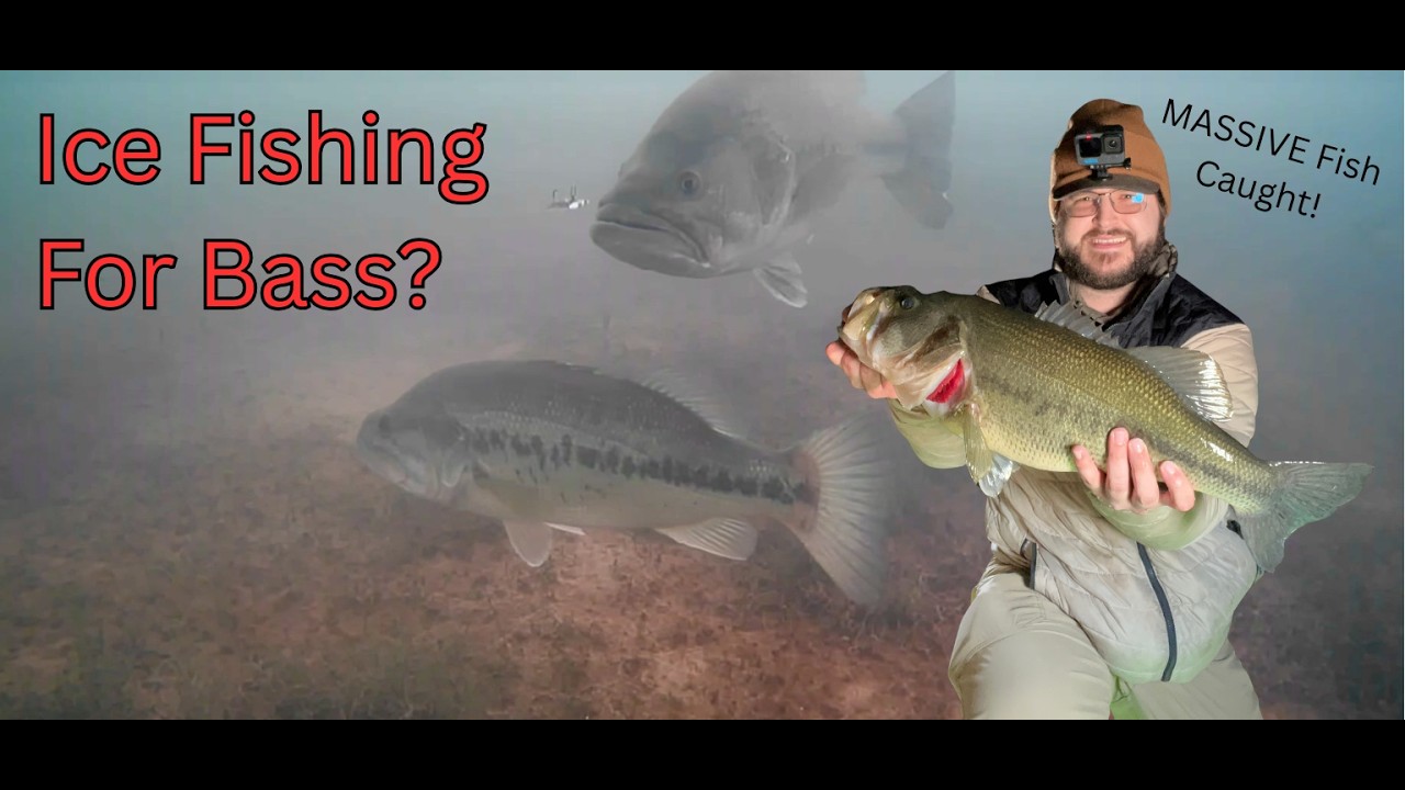 Ice Fishing in the Land of the Giants! (Underwater Footage)