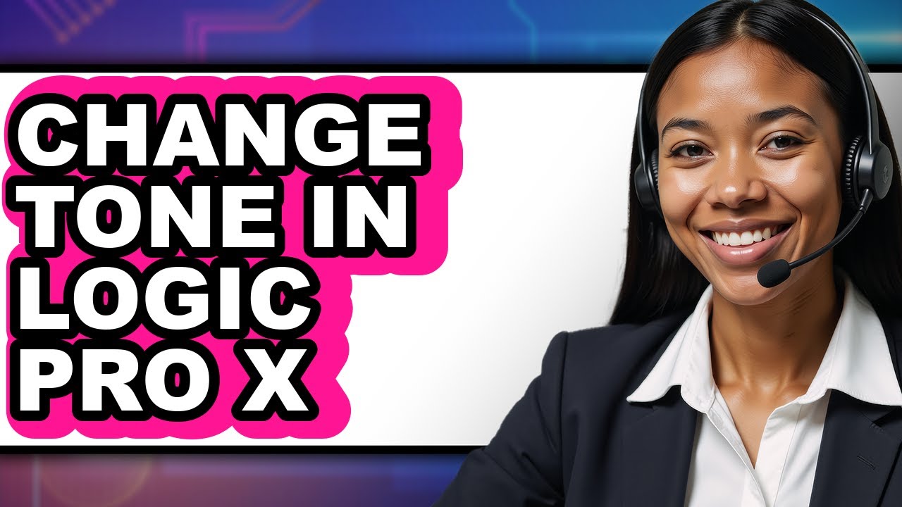 How to Change Tone in Logic Pro X (only Way)