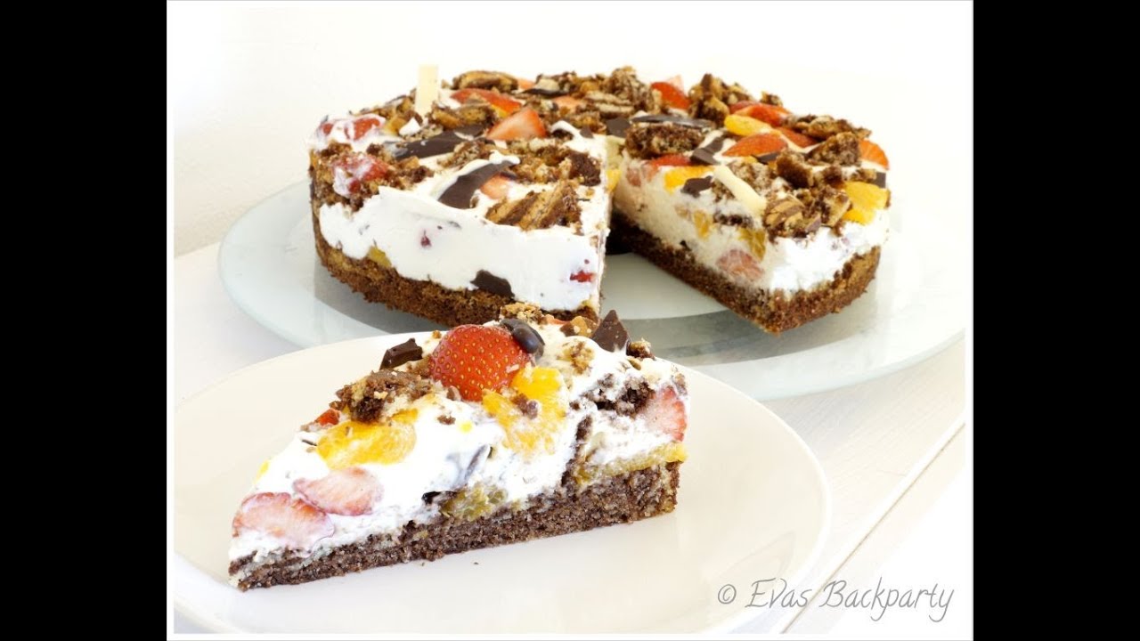 fruchtige Crash - Torte mit Zebramuster