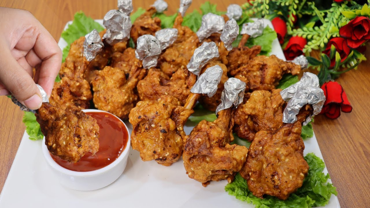 Chicken Lollipop Recipe | Crispy Chicken Wings | Tasty High Tea Snack Recipe | Party Snack