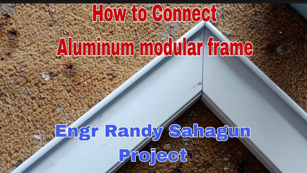 Ang pag lagay Ng bracket/Aluminum modular frame/Engr Randy Sahagun Project