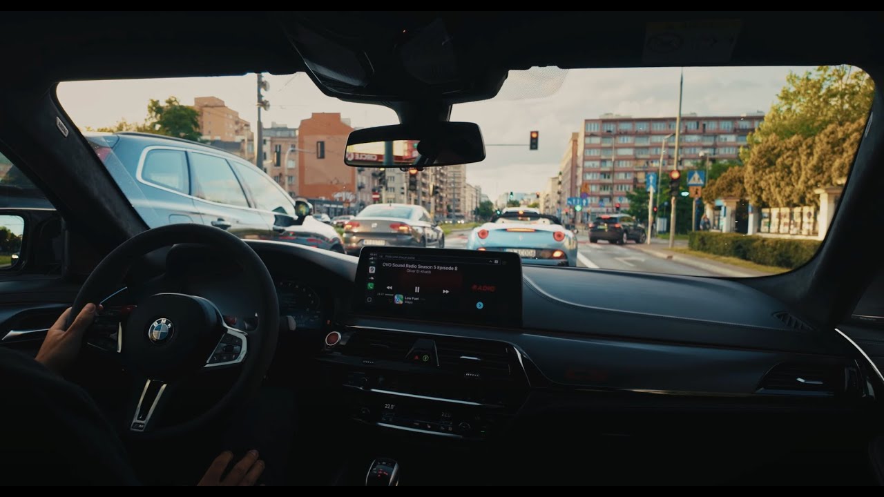 BMW M5CS F90 | Sunset city drive in Warsaw POV