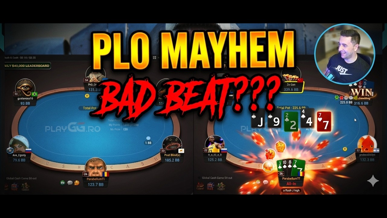 When the Poker Gods Say NO!  Surviving a Brutal PLO25 Session 🥶