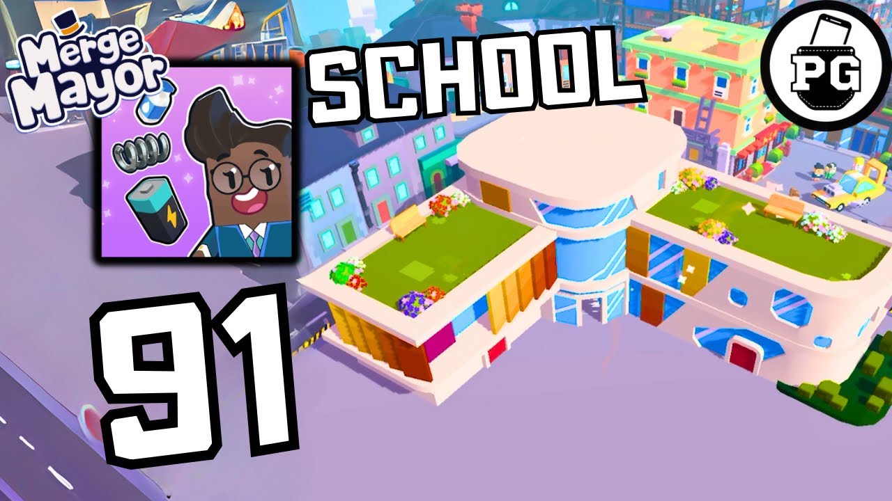 Building Best School In The World 🎩 Merge Mayor - Gameplay Walkthrough |Part 91|
