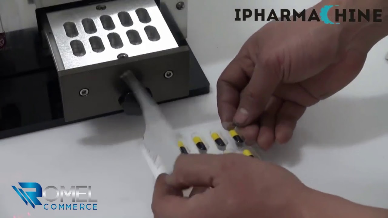 Máquina Manual para hacer blíster de cápsulas o pastillas