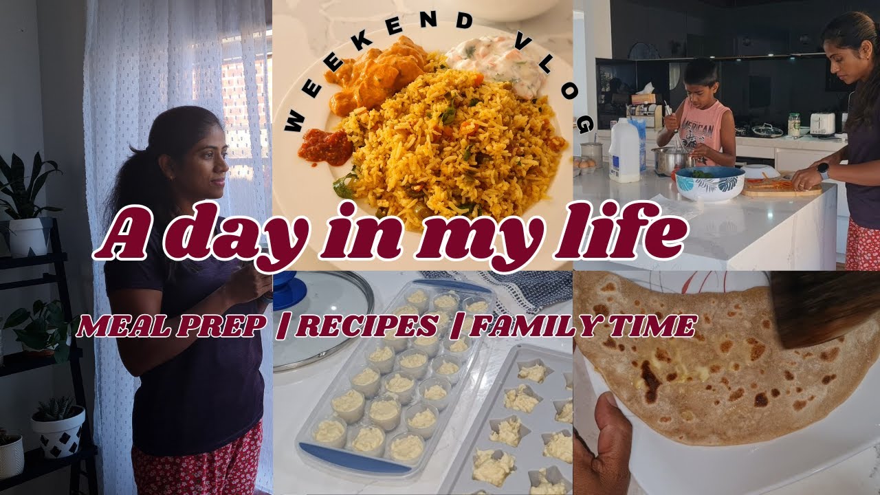 week end vlog Malayalam|easy pulao and butter chicken|gopi paratha|meal prep|productive weekend