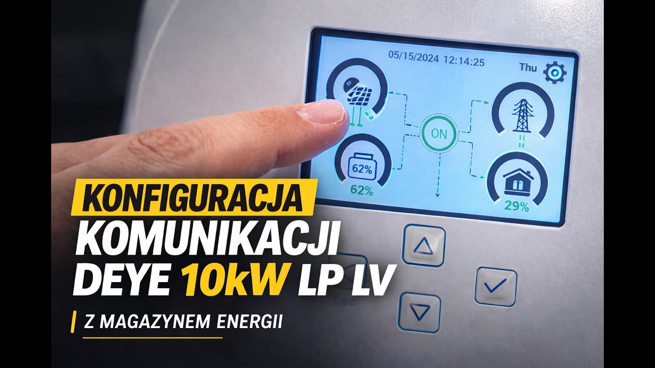 Konfiguracja komunikacji Deye 10kW LP LV z magazynem energii Zineric F2 – Krok po kroku | Zineric