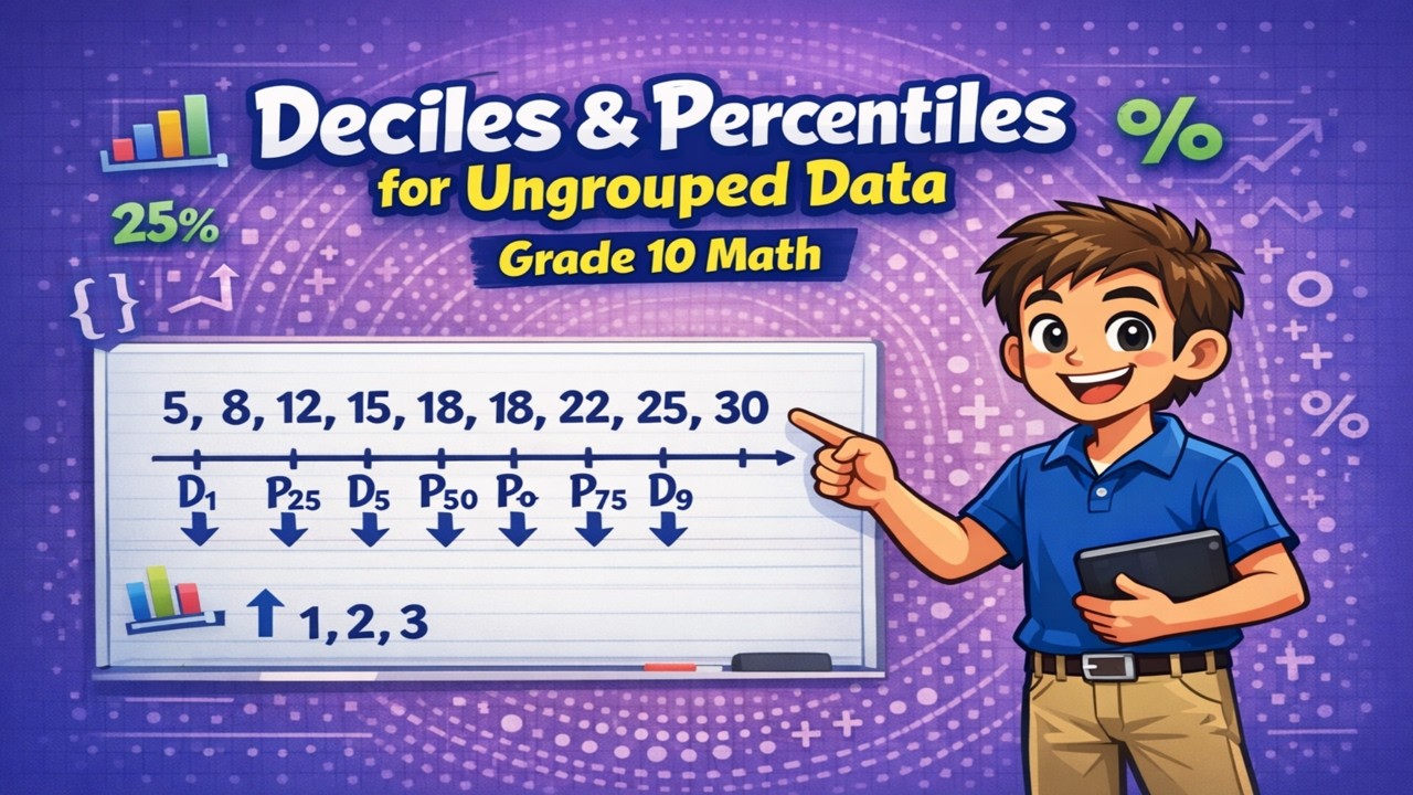 Deciles and Percentiles of  Ungrouped Data | Grade 10  Math (Tagalog)