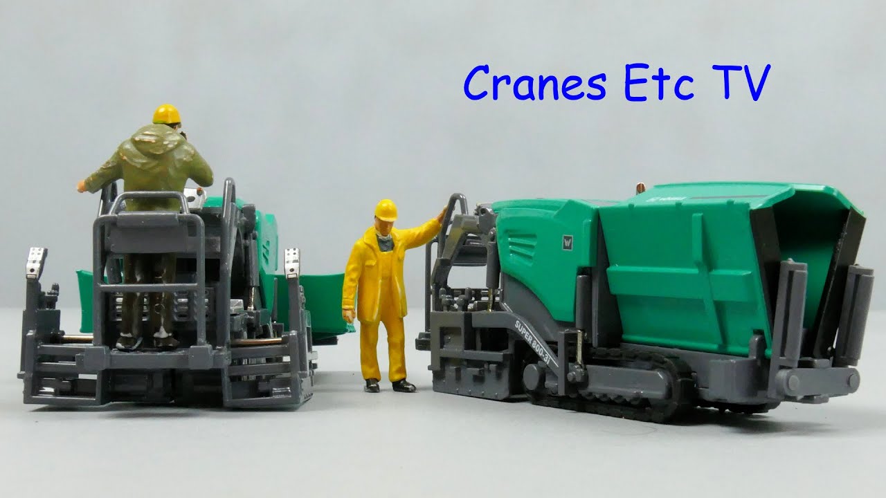 Conrad Vögele Super 700-3i and 800-3i Tracked Pavers by Cranes Etc TV