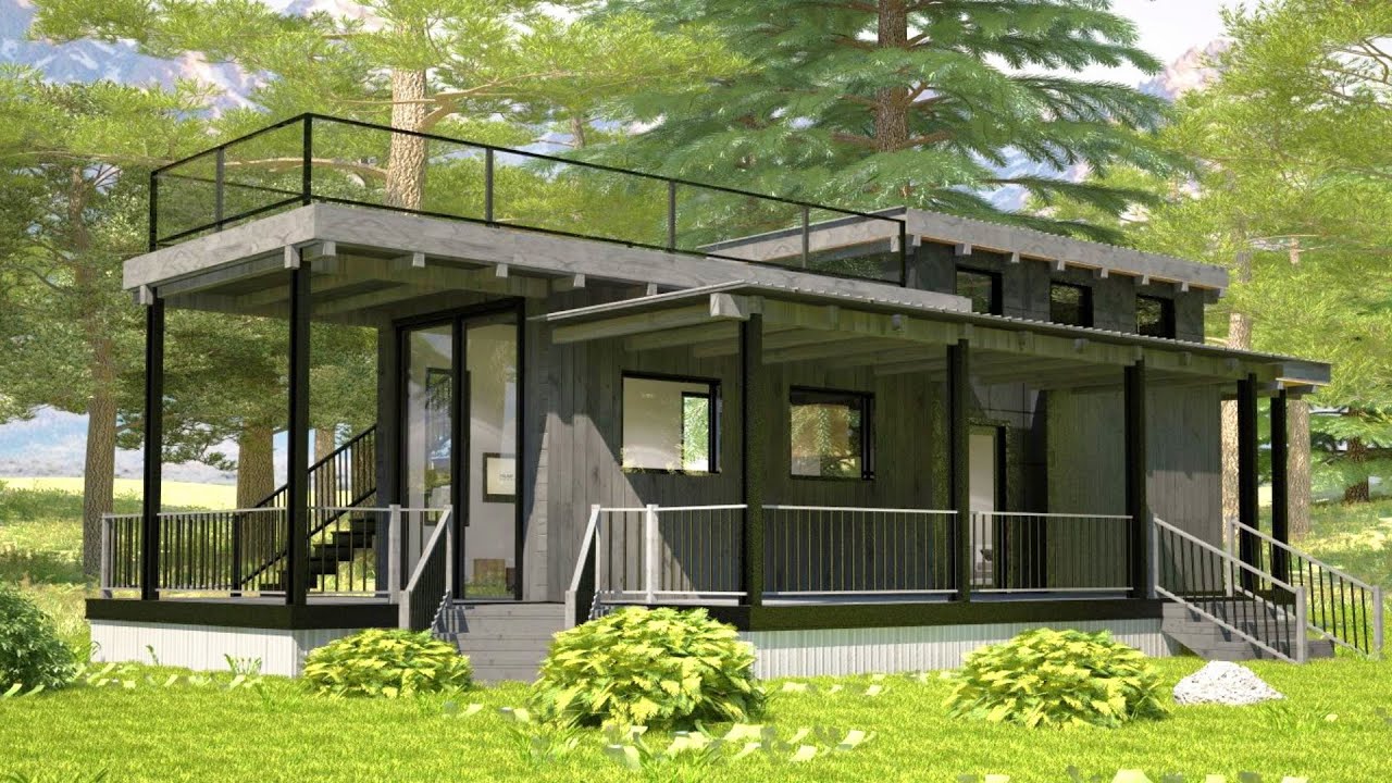 Amazing Cozy Caboose Park Model with Floor Plan by WheelHaus