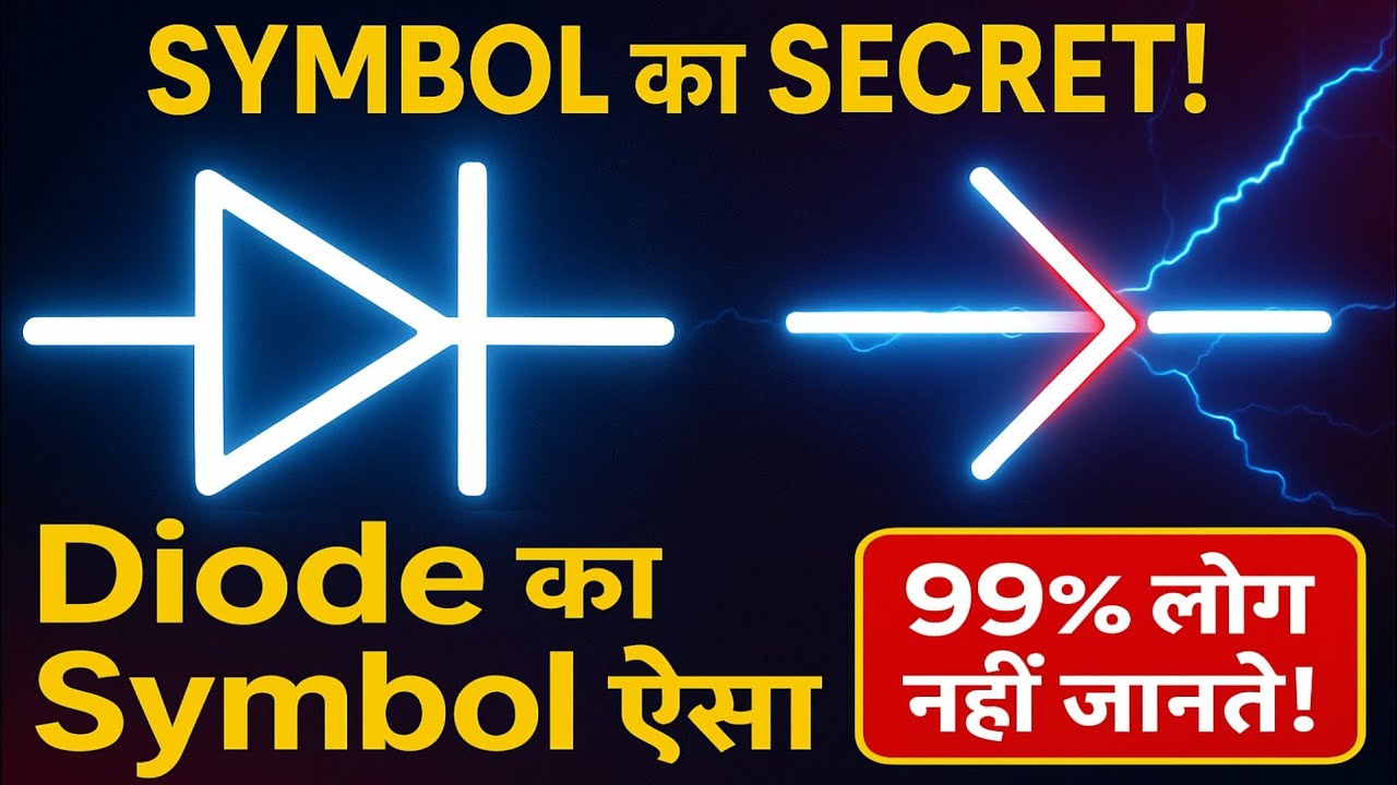 Diode का Symbol ऐसा क्यों? 99% लोग नहीं जानते! 🔥 | Diode || Electronic Component