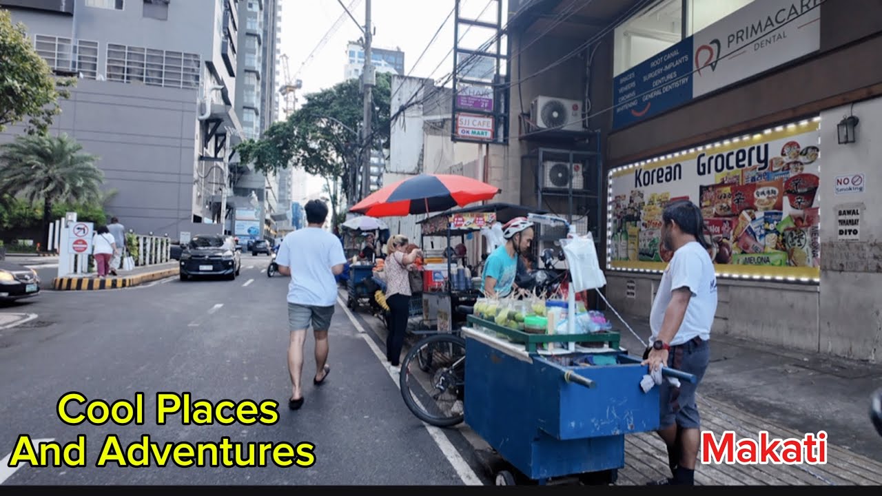 Makati street food what is around Berjaya Hotel?