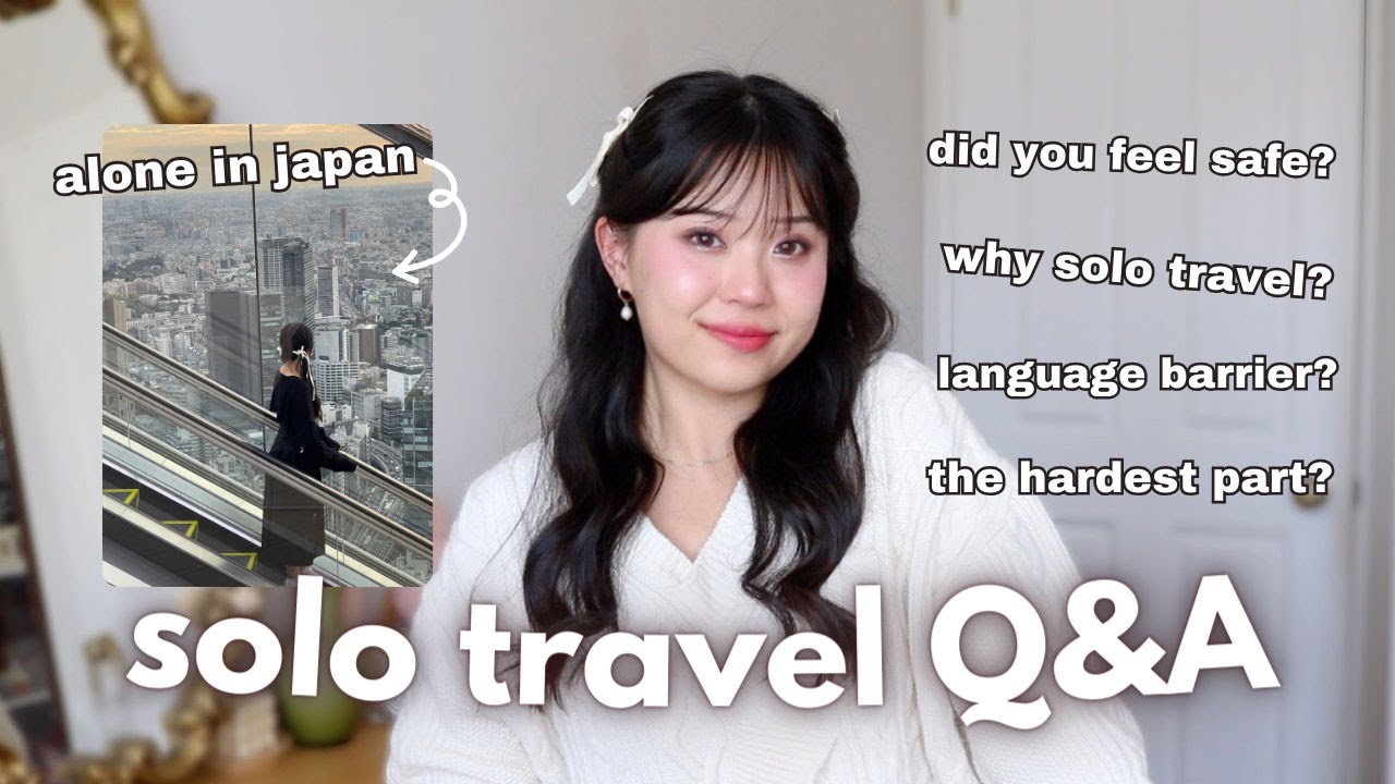 SOLO TRAVELLING IN JAPAN Q&A 🎀 safety, feeling lonely, why solo travel?