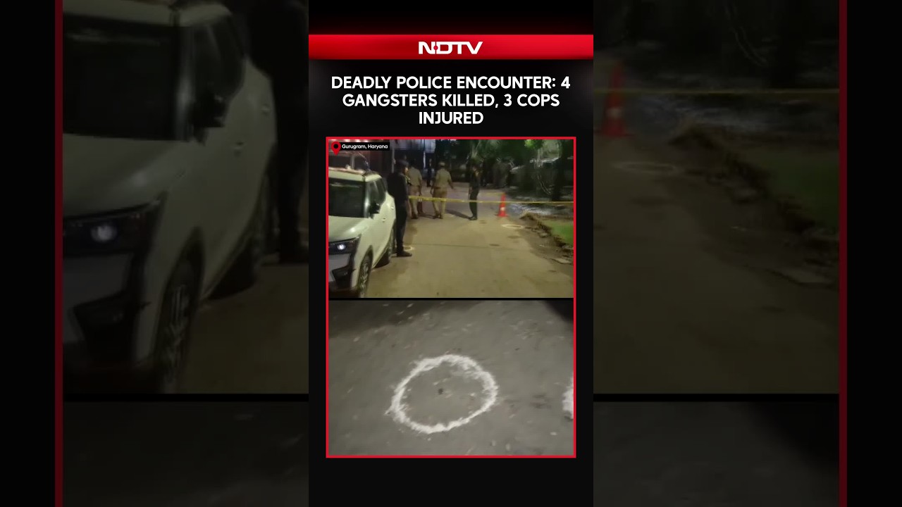 Gurugram Encounter: 4 Gangsters Killed, 3 Cops Injured After Shootout With Police