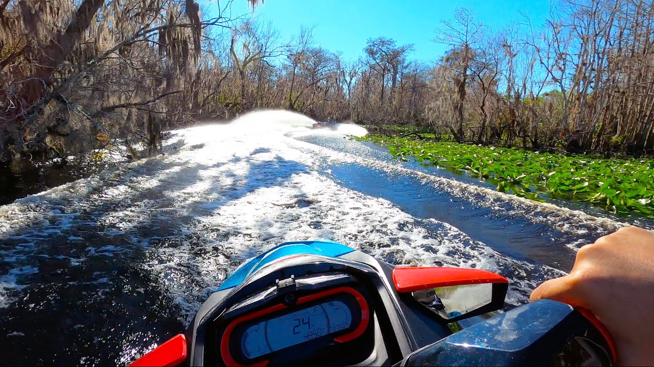 Ripping the backwaters of wekiva falls  (Jet Ski River Ride)