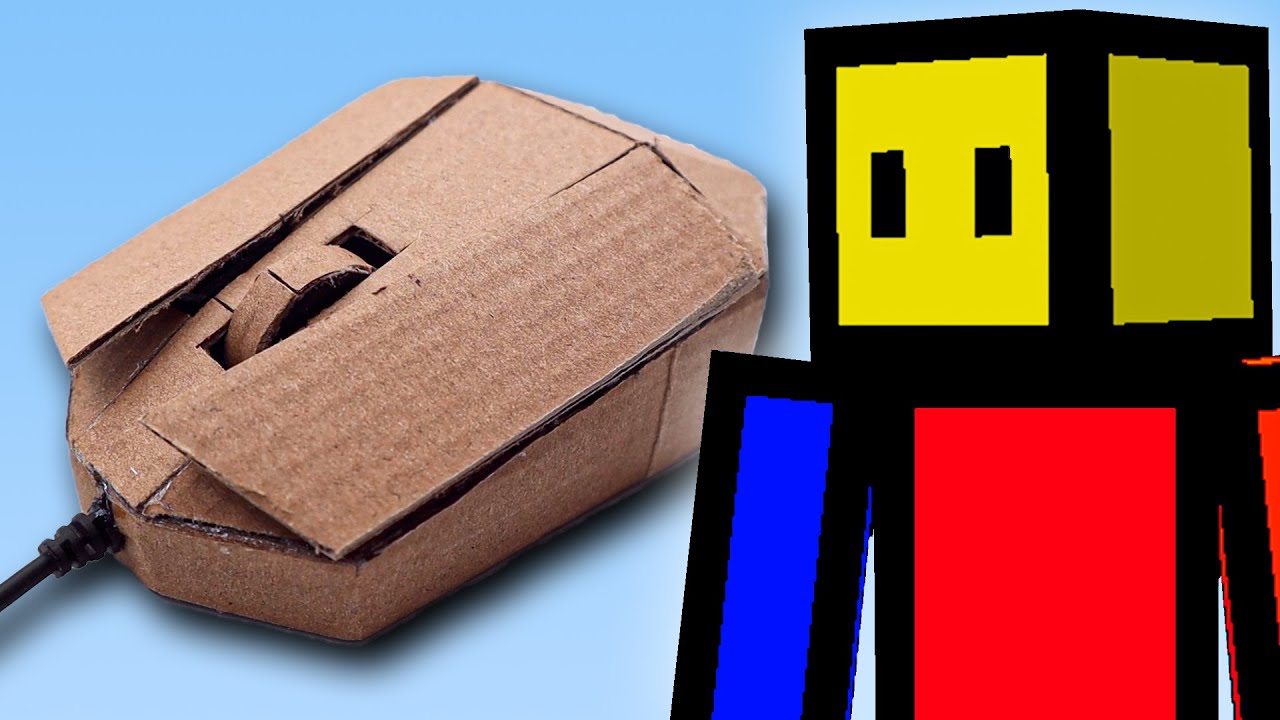 FABRIQU&Eacute; un MOUSE de CARTON para grabar este video