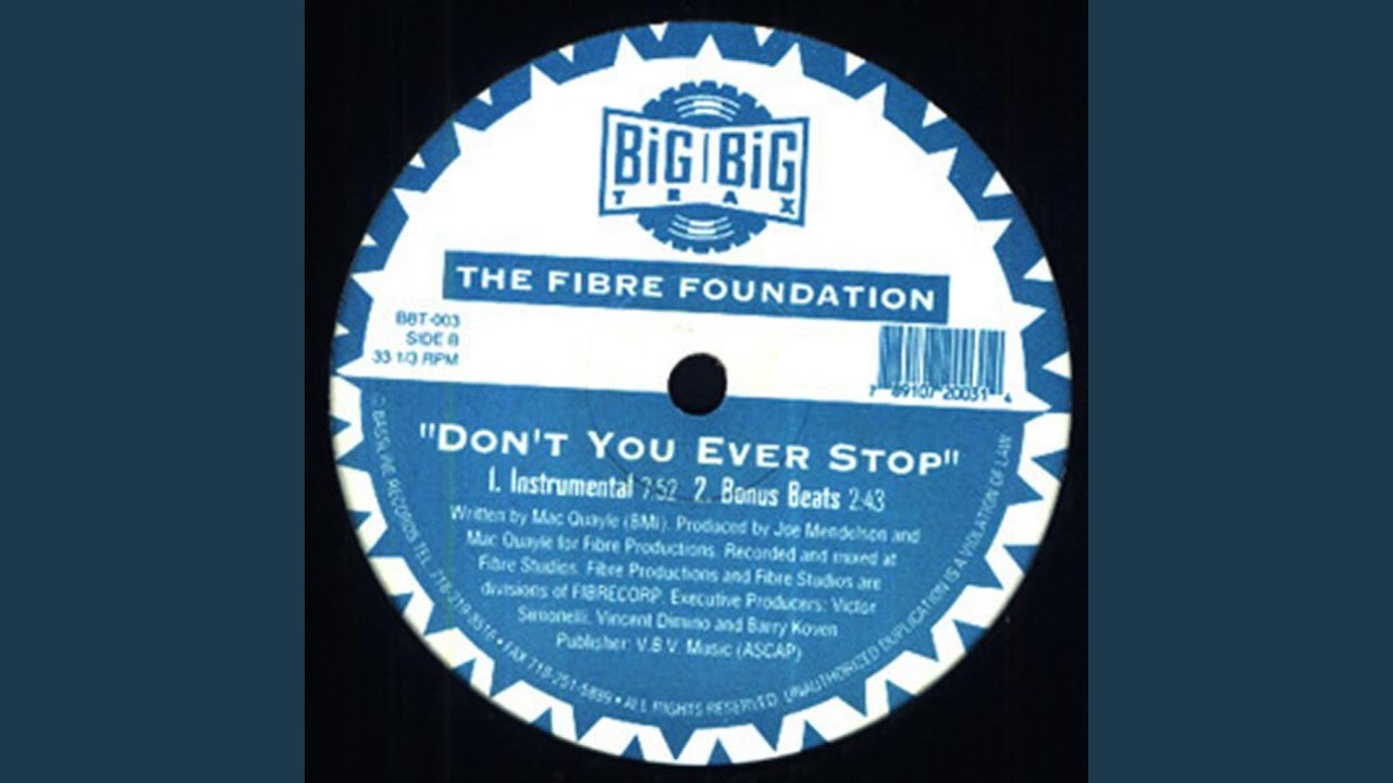 Don't You Ever Stop (Instrumental Version)