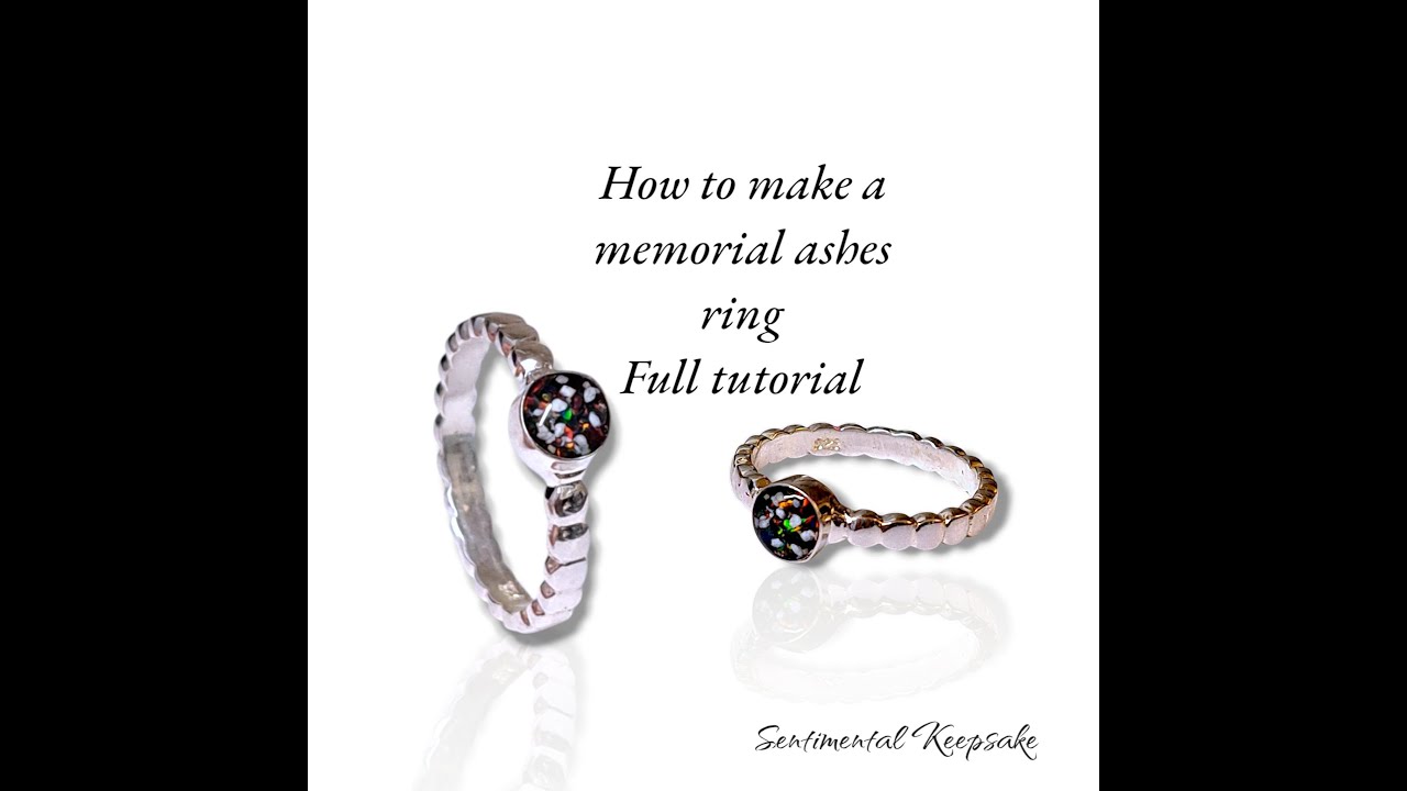 How to Make a Memorial Ashes Ring | DIY Cremation Jewellery Tutorial