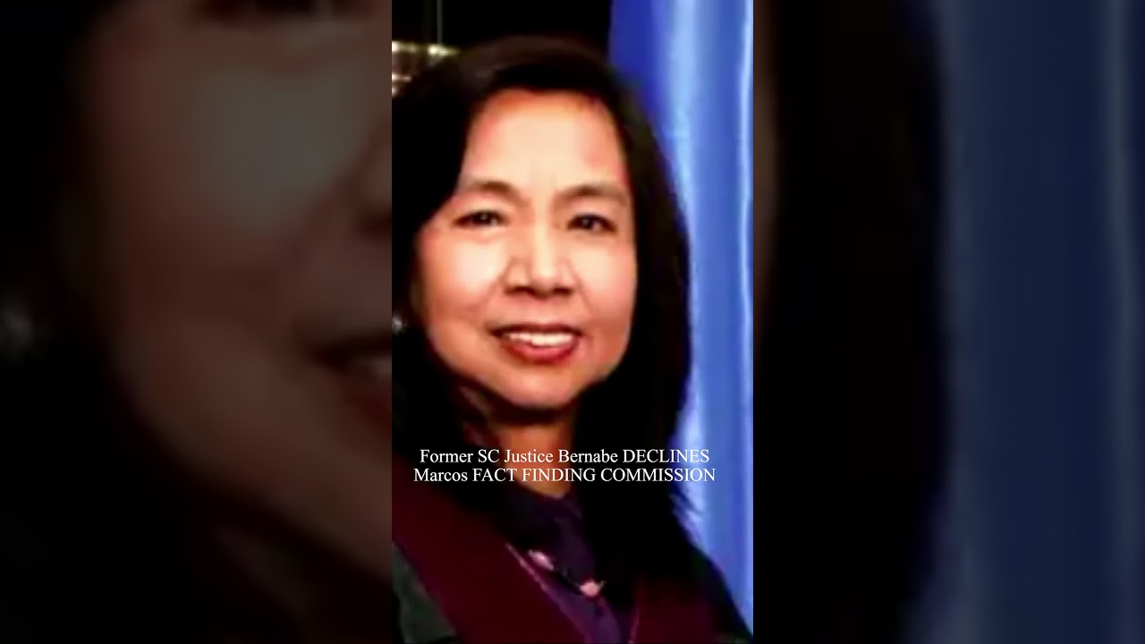 ex-SC Justice Bernabe DECLINES Marcos FACT FINDING COMMISSION #everyone #highlights #youtubeshorts