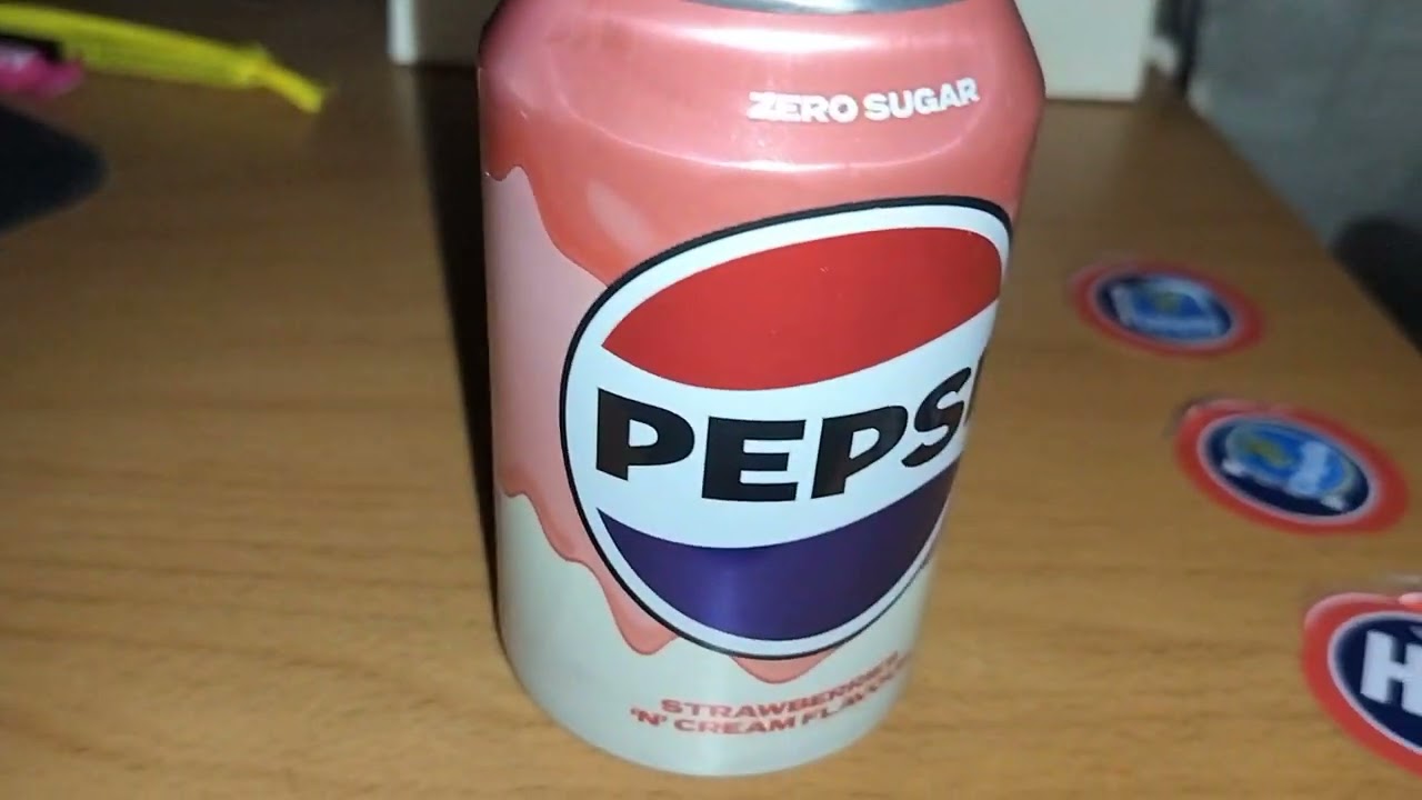 Juoman maistelu video pepsi cream soda strawberry
