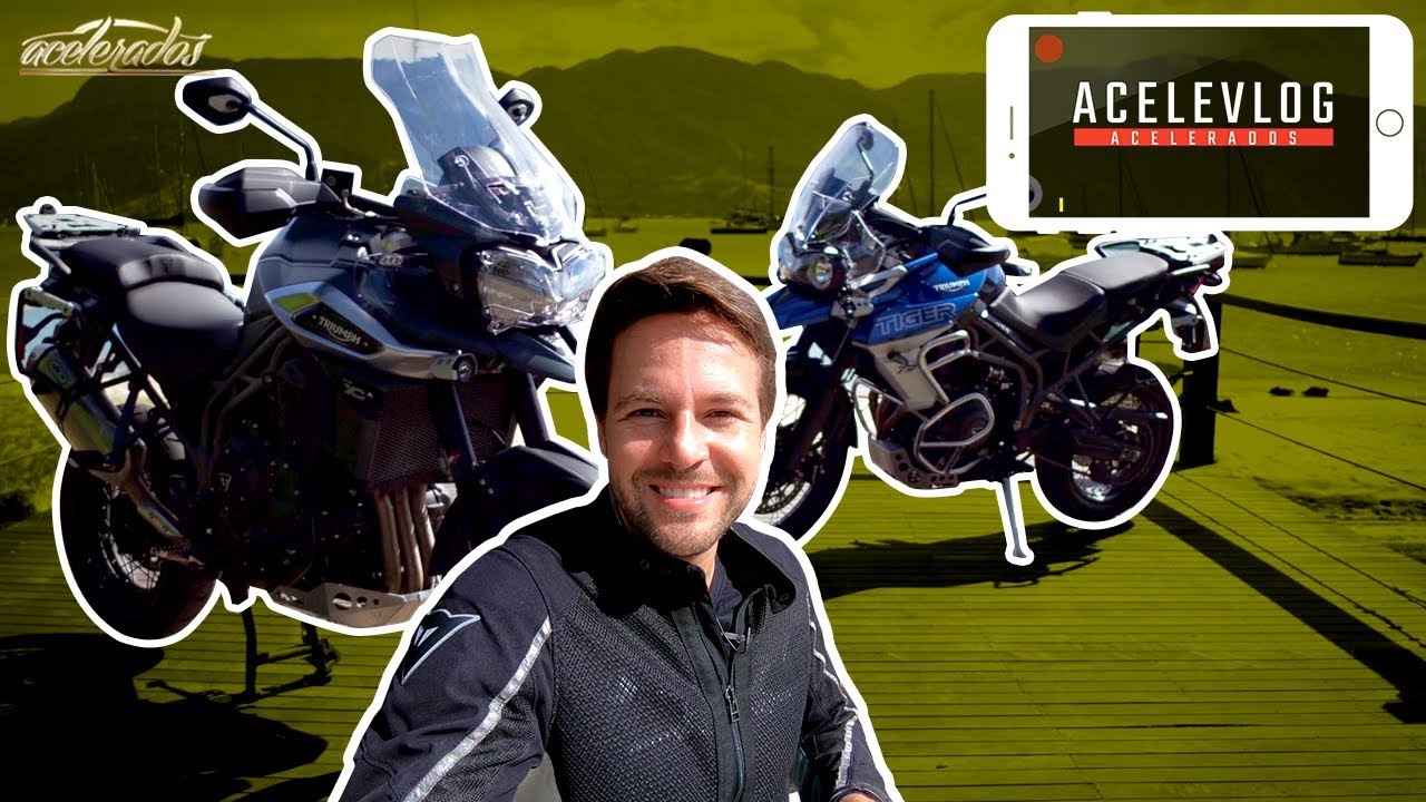 GERSON MOSTRA TUDO DAS NOVAS TRIUMPH TIGER 800 E 1200! - ACELEVLOG #42