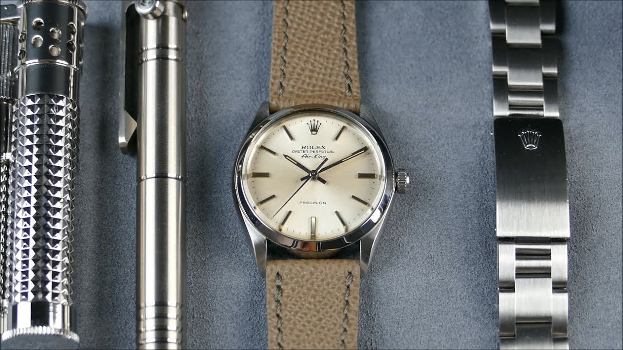 На запястье, с рук: [винтажные] часы Rolex Air-King Ref. 5500, сентиментальная семейная реликвия