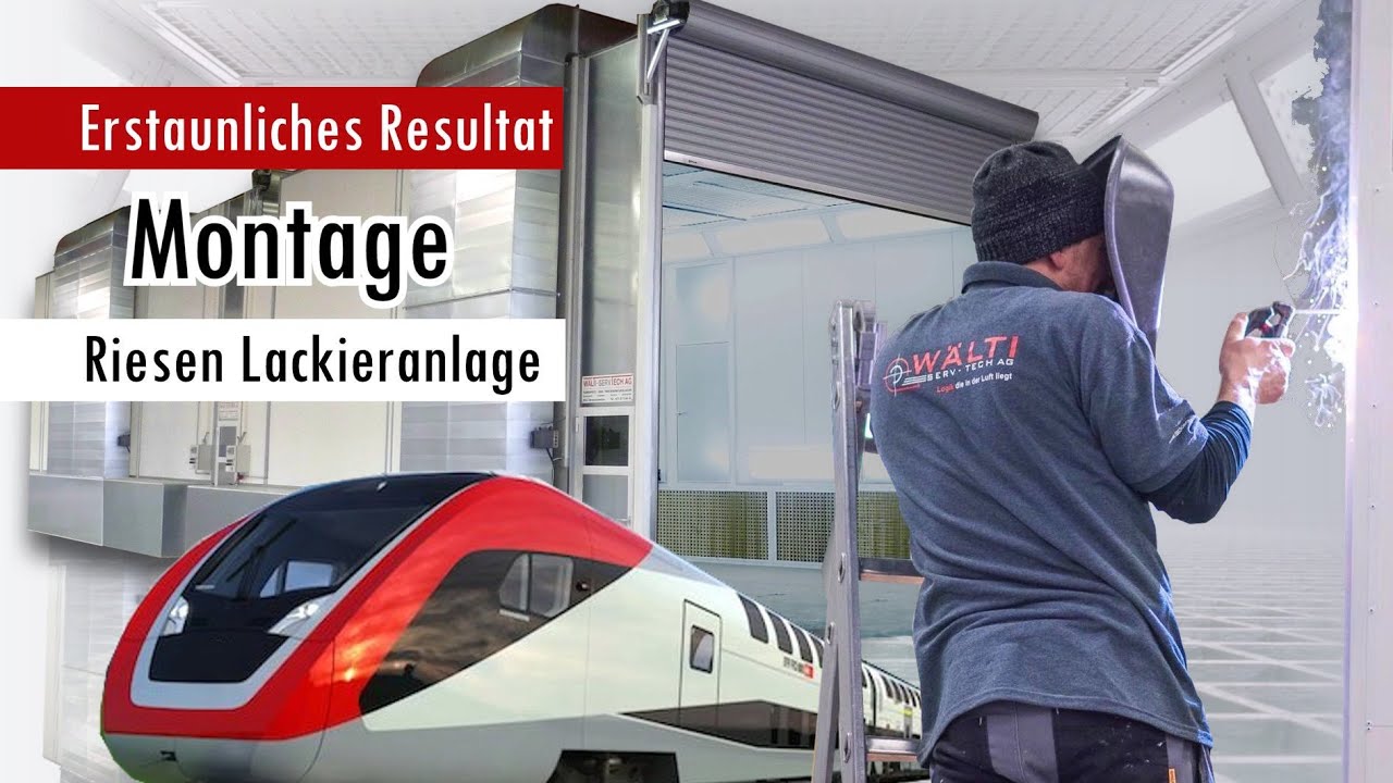 Erstaunliches Resultat – Bauarbeiten einer Riesen Lackieranlage für Züge bei Stadler Rail