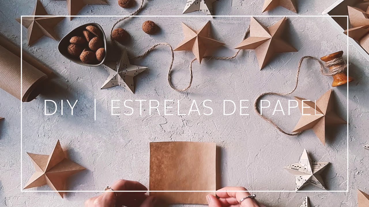 Estrelas de papel para decora&ccedil;&atilde;o de Natal | DIY