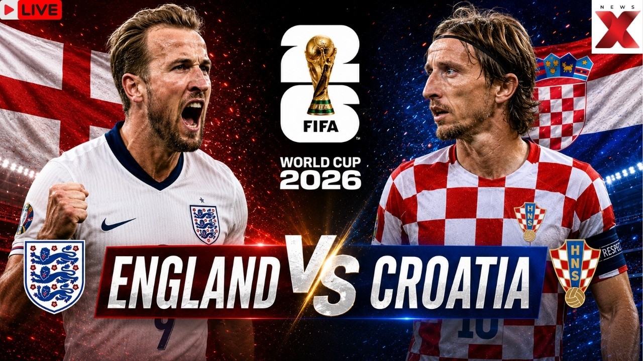 England vs Croatia Live | FIFA World Cup 2026 Live | Kane vs Modric | Saka Benched | LIVE Score