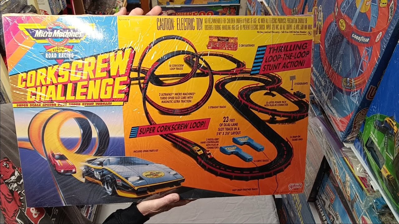 Is this the LARGEST MICRO MACHINES set made-1990 ELECTRIC ROAD RACING - CORKSCREW CHALLENGE 