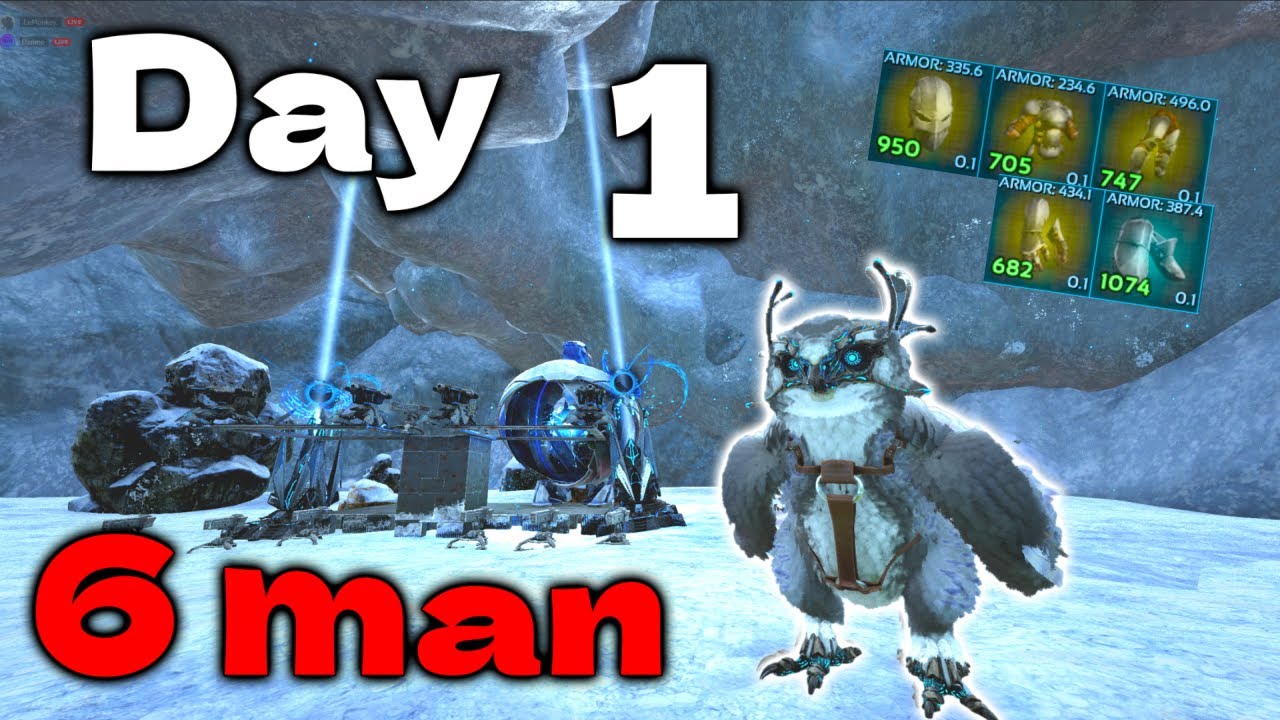 Having the Best OWL LINE on the Server Day 1 | Mesa Ark 6 Man | Ark Unofficial PvP