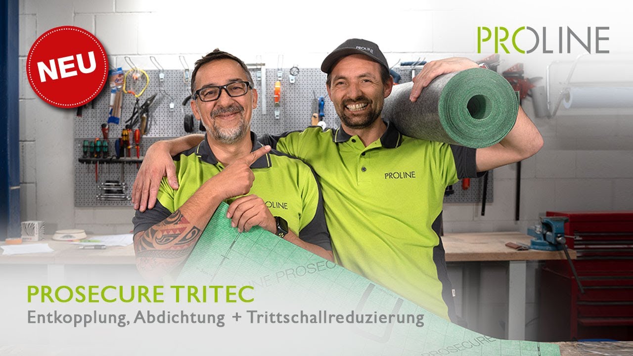 PROSECURE TriTec - Entkopplung, Abdichtung + Trittschallreduzierung