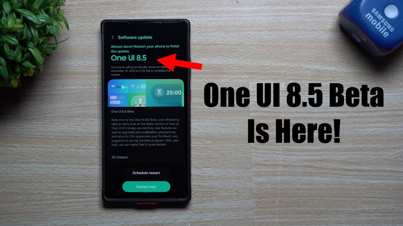 One UI 8.5 Beta: регистрируйтесь сегодня! Новый дизайн и новые функции!