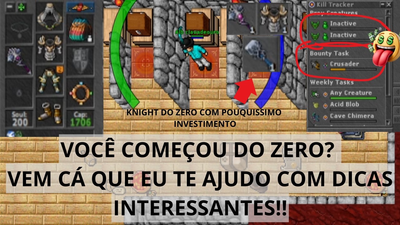 [TIBIA] - VOCÊ COMEÇOU UM CHAR DO ZERO E QUER DICAS? EU TE DOU AS MELHORES!