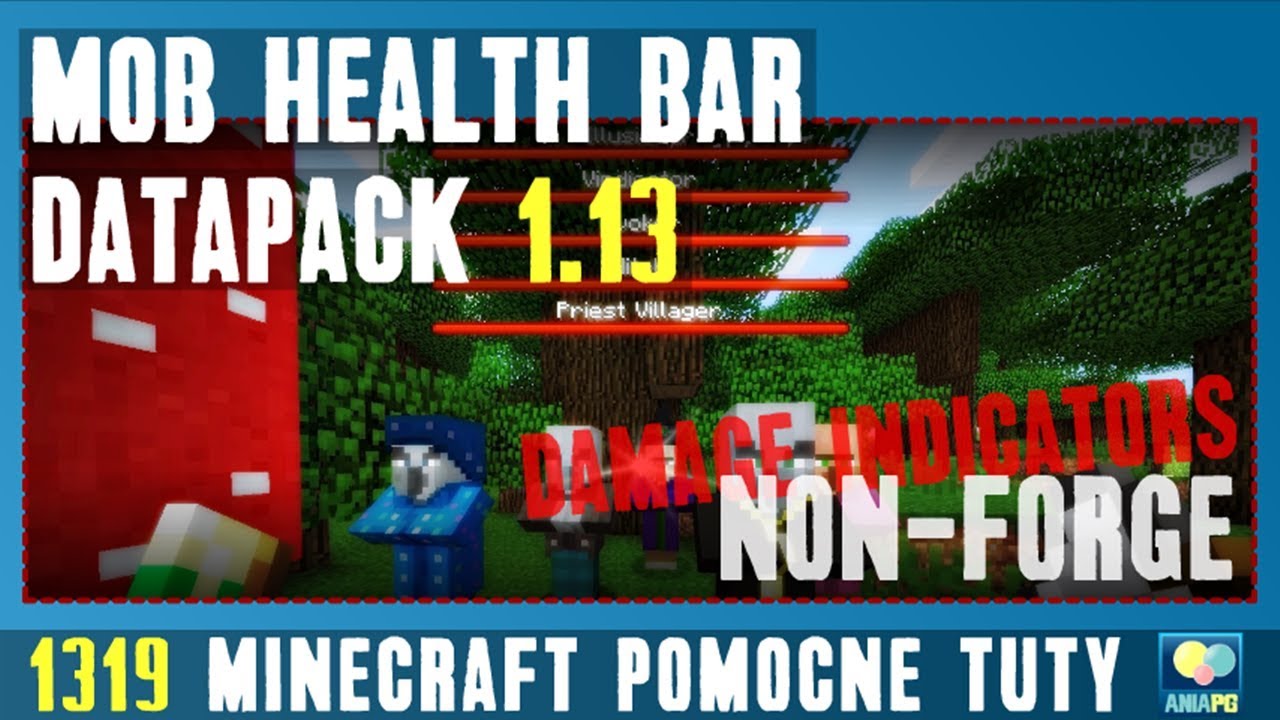 Mob Health Bar 1.13 - Jak zainstalować datapack - PL Instalacja datapack'a do Minecraft 1.13