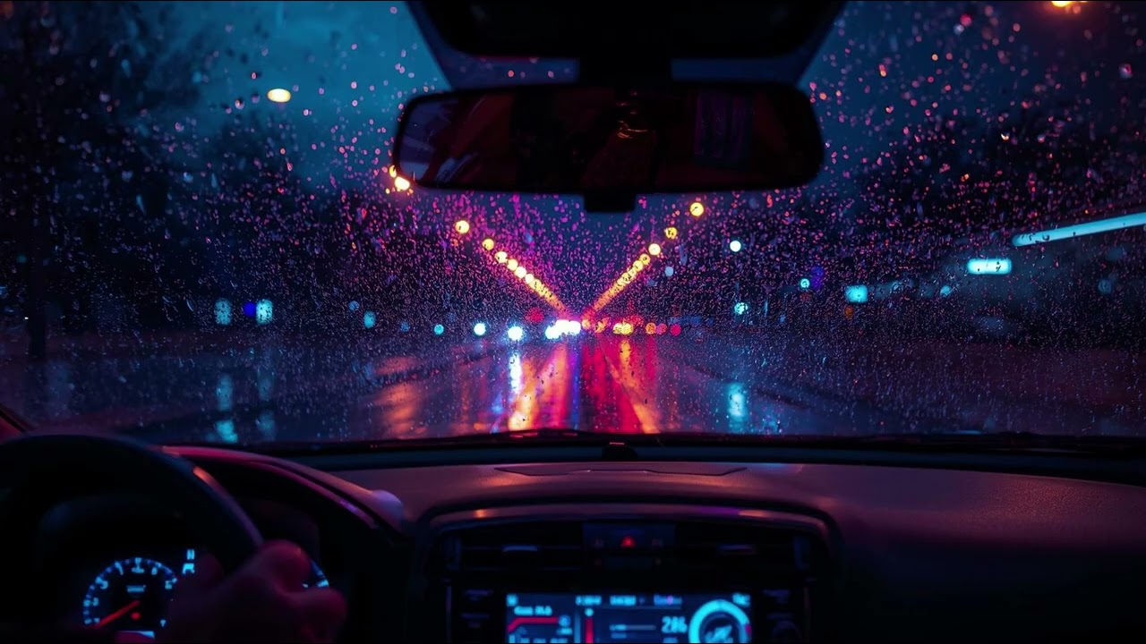 Calm Ambient Night Drive 🌧️ 78 BPM Rain Lofi for Focus & Relax