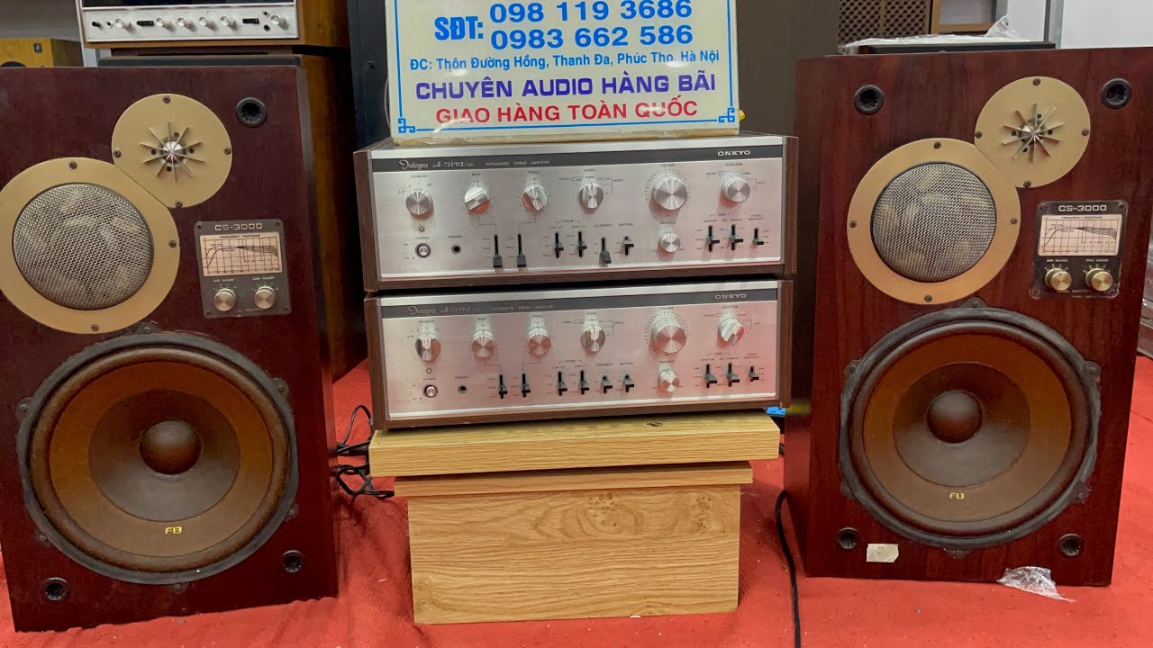 Pioneer Cs 3000 âm sắc hay quá 14,5 triêu siêu đẹp , Onkyo chữ kỹ 5,8 triệu