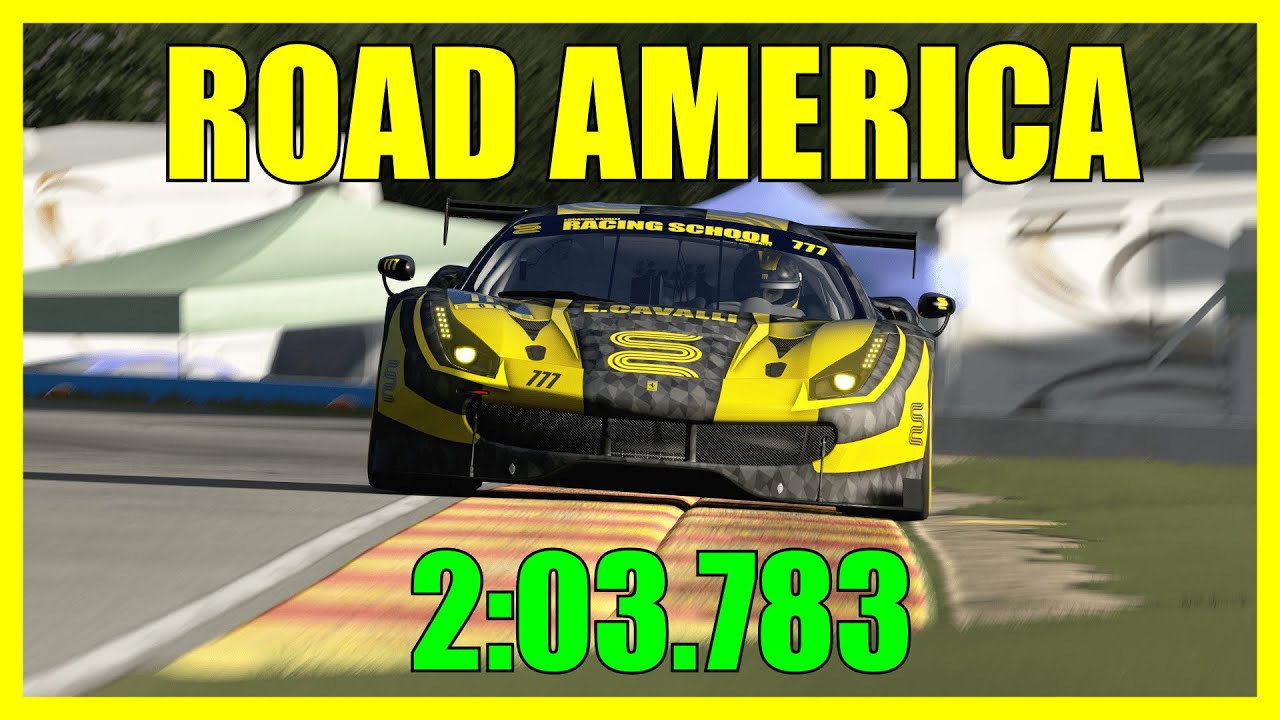 HOTLAP: Road America - Ferrari 488 GT3 (Assetto Corsa LFM)