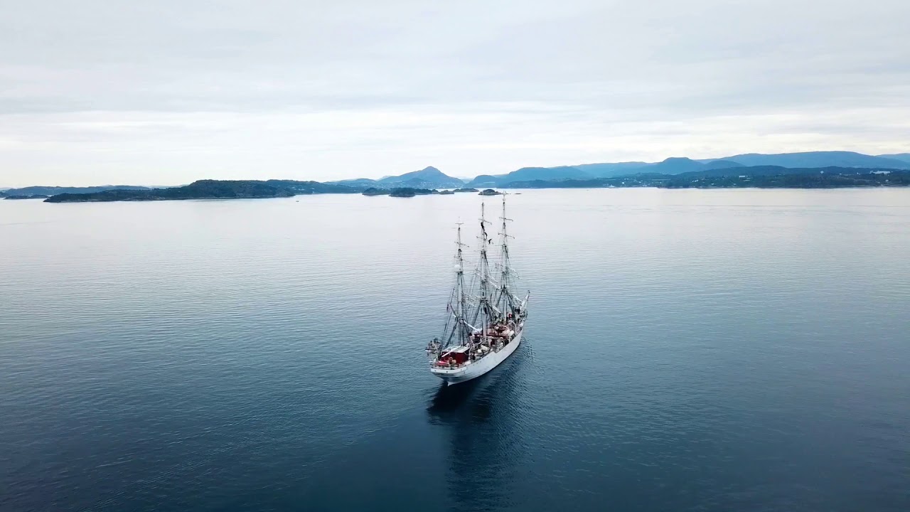 Christian Radich heading for Bergen,  Tall Ships Races 2019