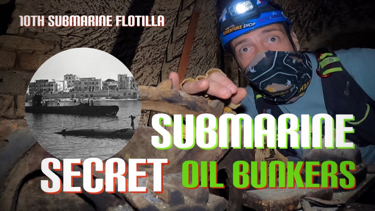 SECRET 🤭 Submarine Oil Bunkers WW‼️⚓️ - Underground Malta - Manoel Island - British Empire - CNG