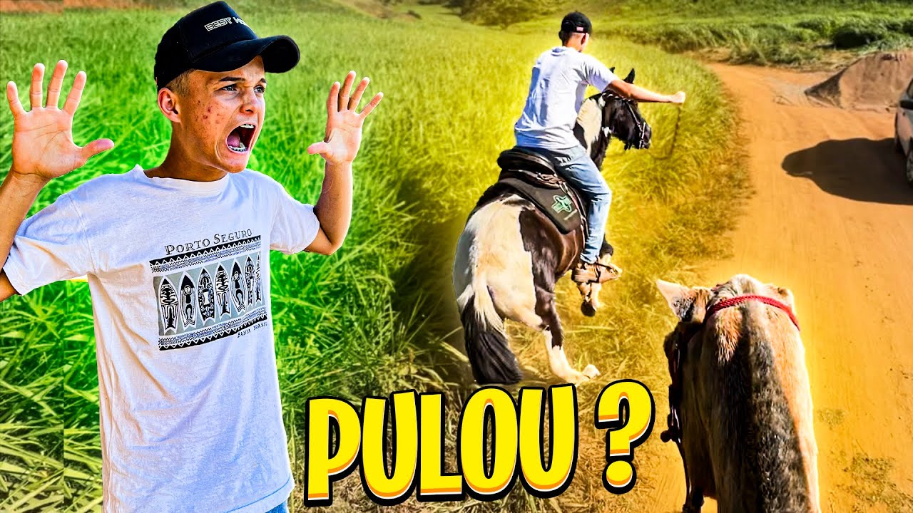PRIMEIRA CAVALGADA com a POTRA do ABEIA