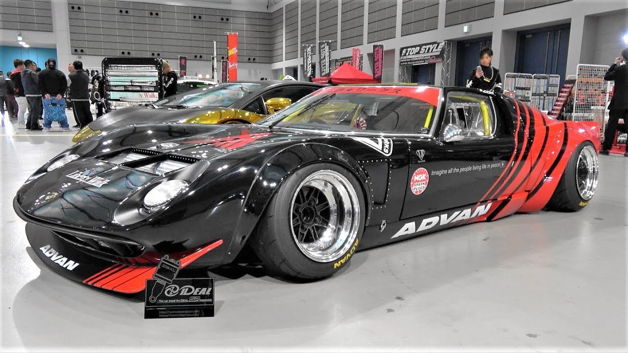 Liberty WalkリバティーウォークLamborghini MIURA Replica ランボルギーニ ミウラ レプリカ - 東北カーフェスティバルin 仙台 2018【4K】