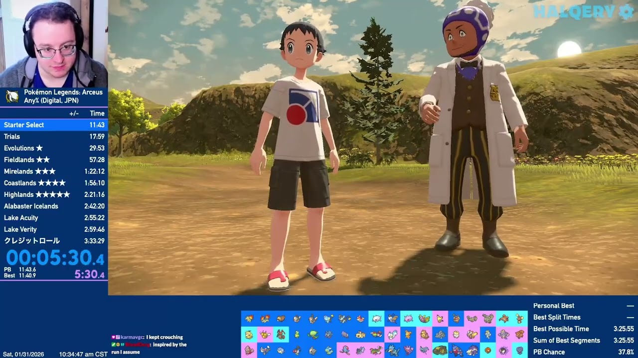 01/31/2026 Legends Arceus Any% JPN Speedruns