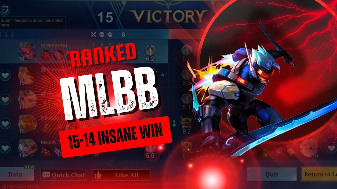 15-14 😱 Solo Carry Full Gameplay | Mobile Legends Bang Bang Ranked Match