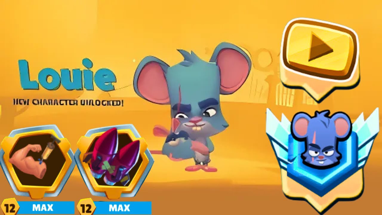 New Buffed Louie Maxed Level 20 Zooba Gameplay Solo Pro