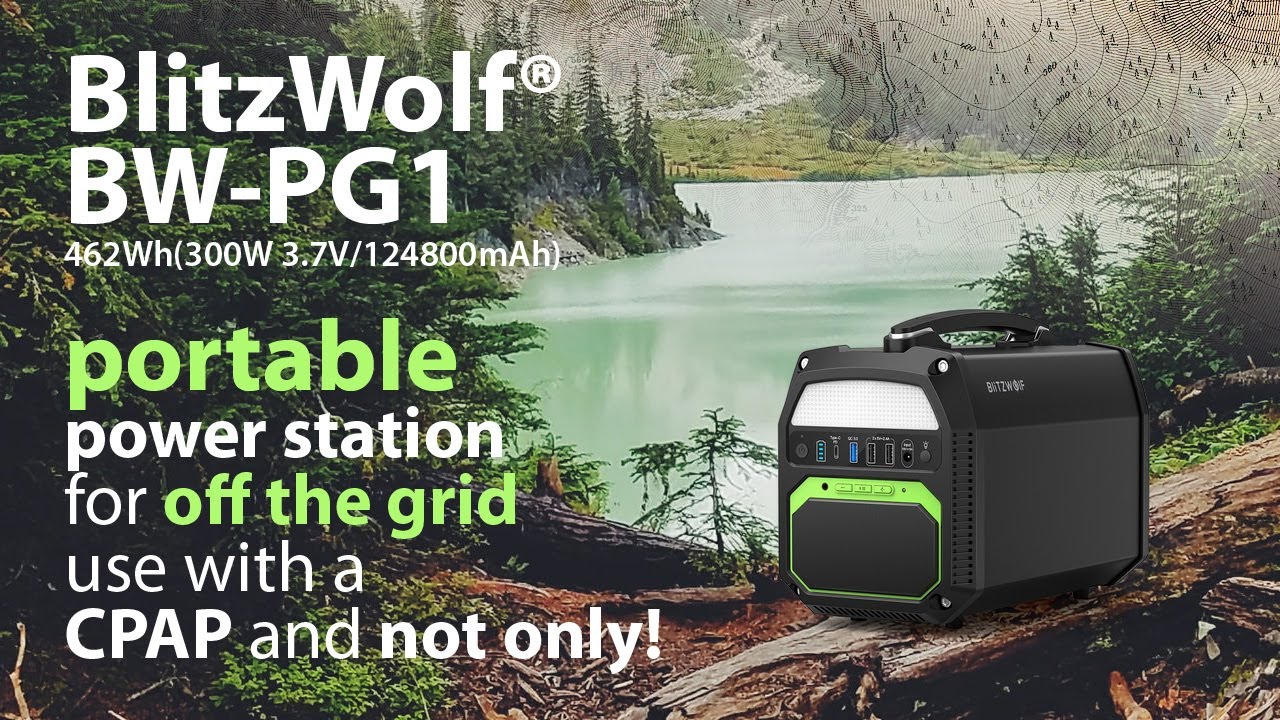 Портативная электростанция BlitzWolf BW-PG1 для CPAP и аварийного энергоснабжения