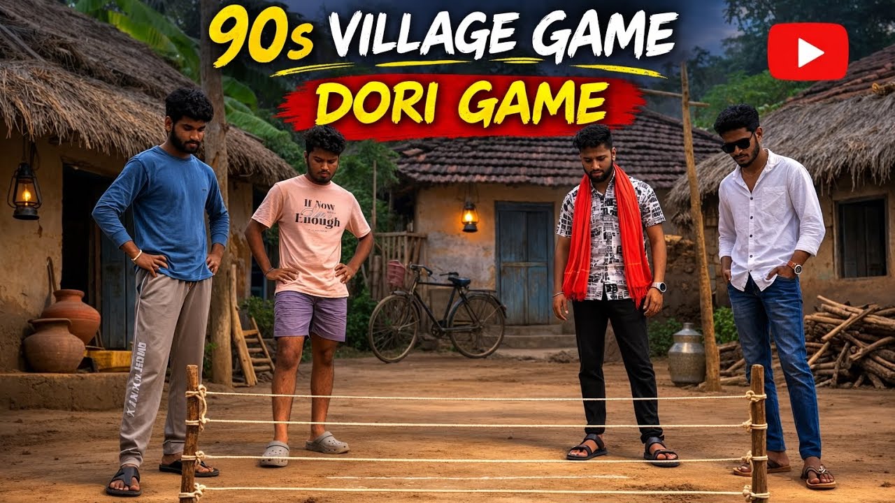 🔥 90s Kids Village Game Vibes | Dori Game | Kabaddi Style Mass Look #nikkilguna 