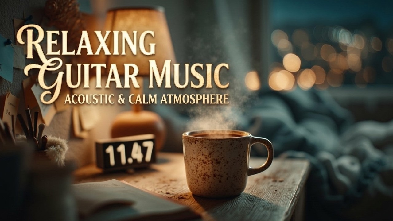 Cozy Evening Guitar Music ~ Relaxing Acoustic Instrumentals for Study & Chill Vibes